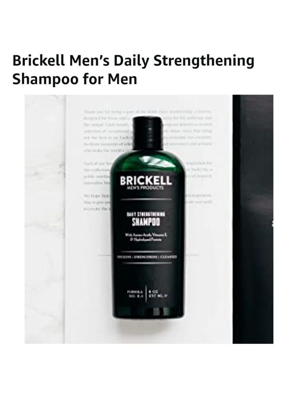 𝅺brickell Daily Strengthening Shampoo